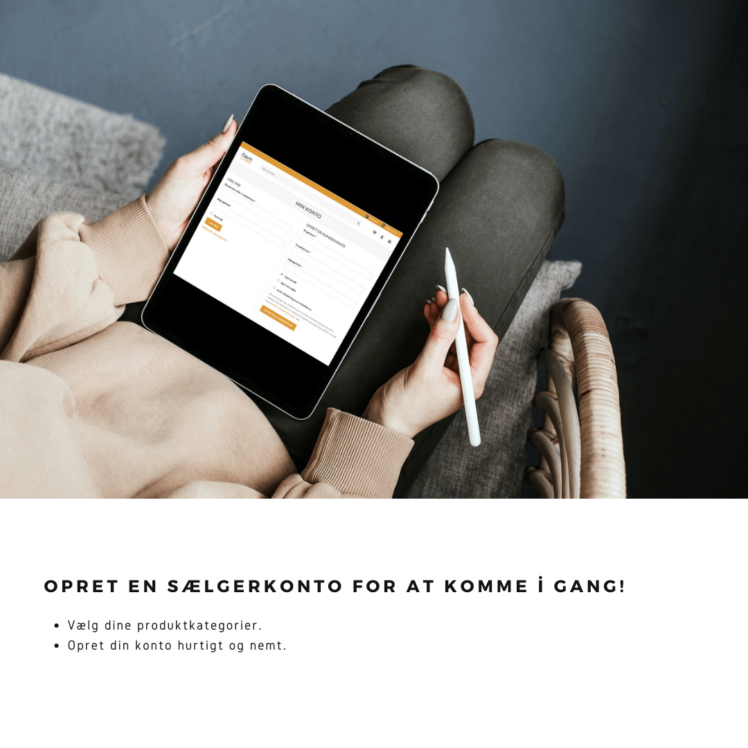 Opret en saelgerkonto for at komme i gang